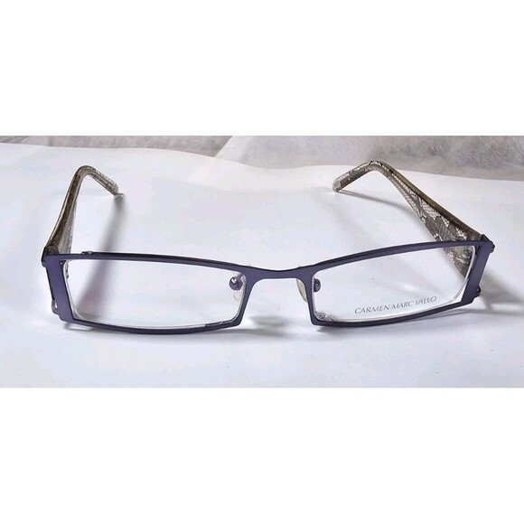 CARMEN MARC VALVO WOMEN'S EYEGLASS FRAMES LOURDES LILAC 51-18 140 NEW Demo - Picture 1 of 16